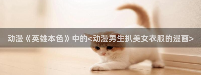 动漫天堂网：动漫《英雄本色》中的<动漫男生扒美女衣服的漫画>